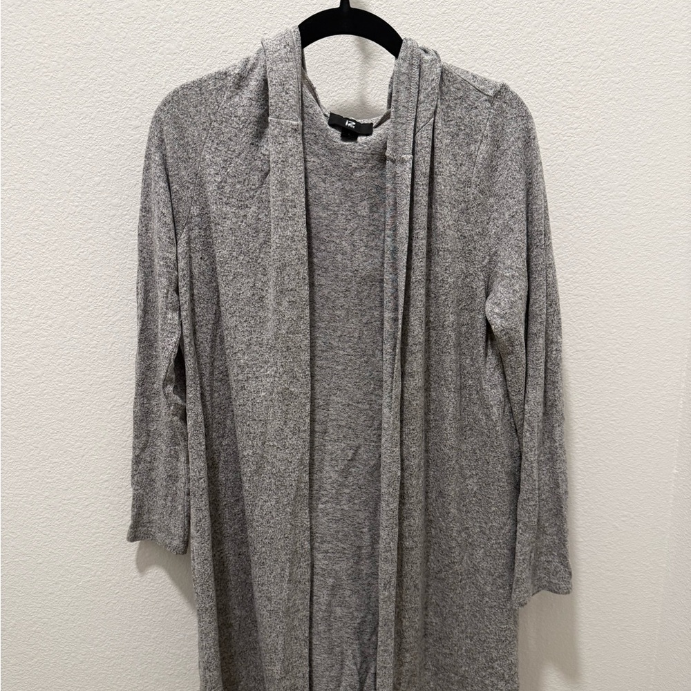 Iz Byer Gray Cardigan Sweater